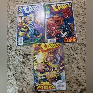 Vintage 90s Marvel Comics Comic Books Cable X Men 3 Pc Set